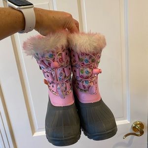 Waterproof Snow Boots - Girls Size 13